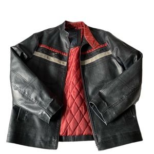 Men’s faux leather coat